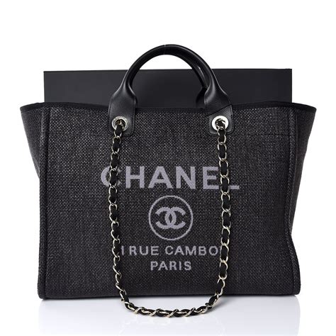 black chanel deauville tote|More.